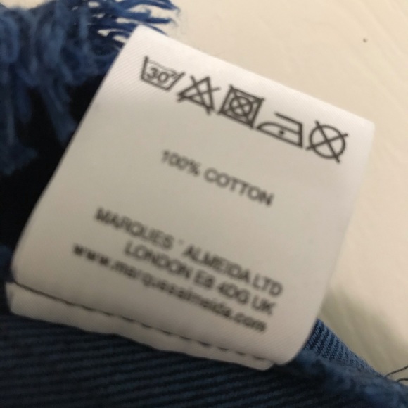 Marques Almeida frayed denim tank top with zip - Picture 11 of 14